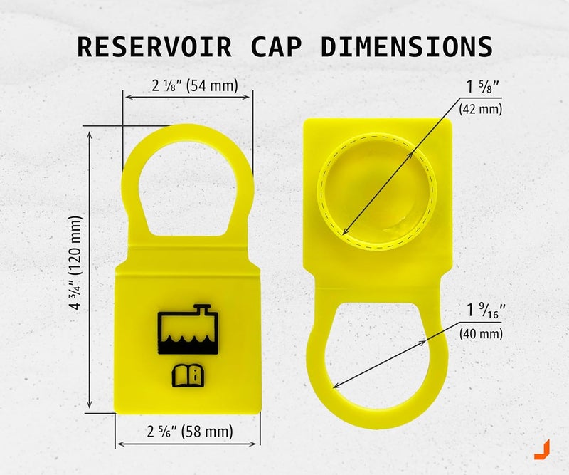 Click&Fit Engine Coolant Reservoir Cap Lid for Chrysler Dodge Jeep Ram Plymouth 1997-2016 Replacing OEM 55111074AA 52079331 car accessories yellow - Image 4